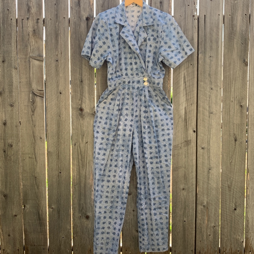 90s Calhoun floral Jumpsuit with pockets size M
